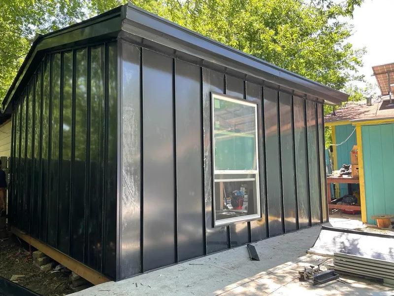 Black standing seam metal wall panels for Roof Inspection in Waterloo